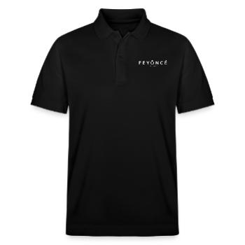 Feyoncé Est. 2023 - Braut zu werden - Verlobungsfeier - Stanley/Stella Unisex Bio-Poloshirt PREPSTER - Schwarz - Vorne - Roxy (174cm) & Andy (188cm)
