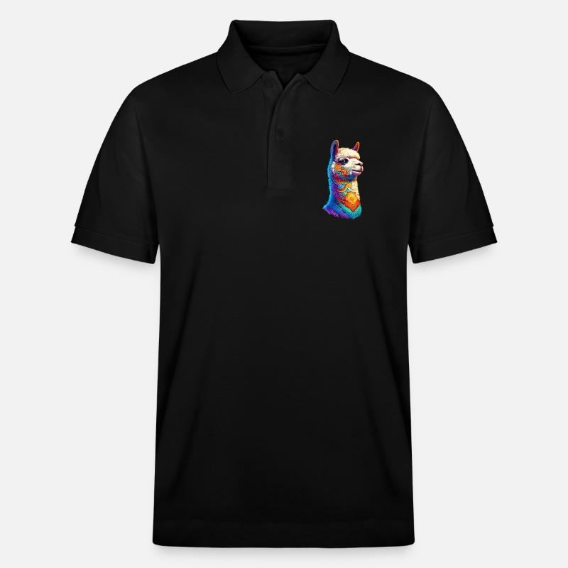 Alpaka - Stanley/Stella Unisex Bio-Poloshirt PREPSTER - Schwarz