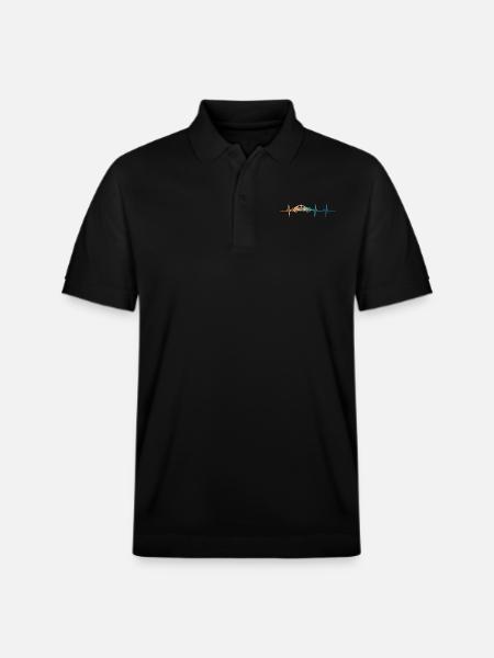 Taxi-Herzschlag - Stanley/Stella Unisex Bio-Poloshirt PREPSTER - Schwarz