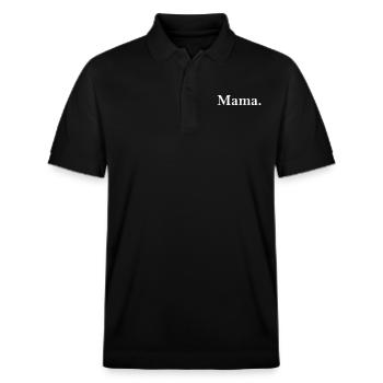 Brust - Stanley/Stella Unisex Bio-Poloshirt PREPSTER - Schwarz - Vorne - Roxy (174cm) & Andy (188cm)