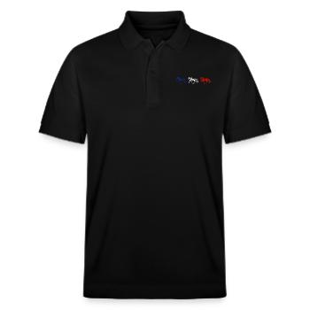 tölt Icelandic horses - right - Stanley/Stella Unisex Organic Polo Shirt PREPSTER - black - Front - Roxy (174cm) & Andy (188cm)