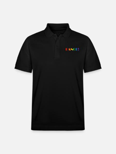 DANCE Regenbogen-Text - Stanley/Stella Unisex Bio-Poloshirt PREPSTER - Schwarz