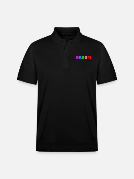 Groom - Stanley/Stella Unisex Organic Polo Shirt PREPSTER - black