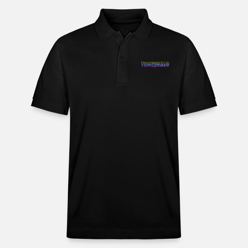 tranquillo rs regenbogen - Stanley/Stella Unisex Bio-Poloshirt PREPSTER - Schwarz