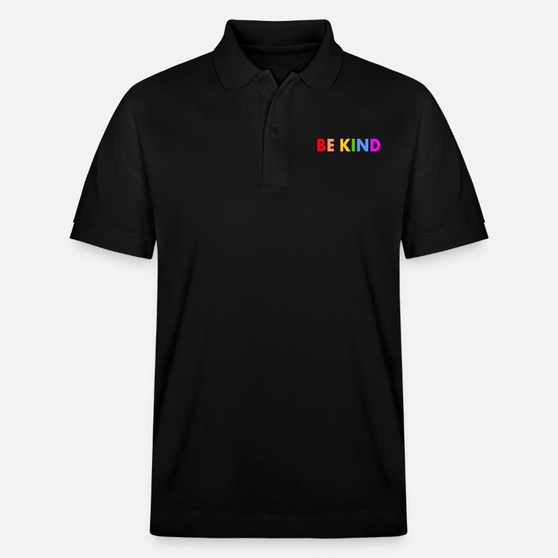 Be kind - Polo PREPSTER bio Stanley/Stella Unisexe - noir