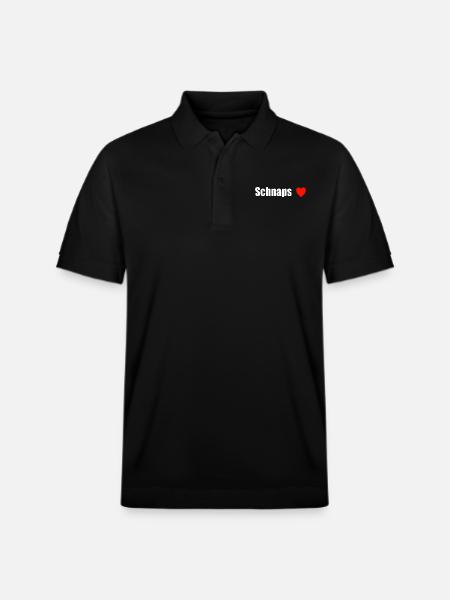 Schnapsliebe - Stanley/Stella Unisex Bio-Poloshirt PREPSTER - Schwarz