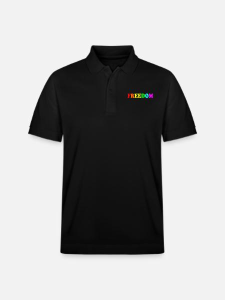 Freedom - Stanley/Stella Unisex Organic Polo Shirt PREPSTER - black