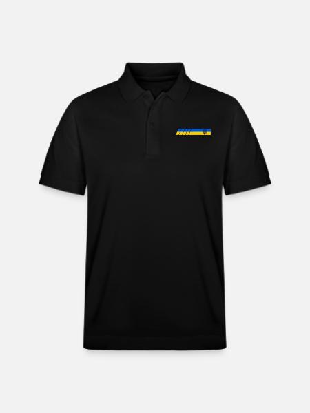UKRAINE Sportlich - Stanley/Stella Unisex Bio-Poloshirt PREPSTER - Schwarz