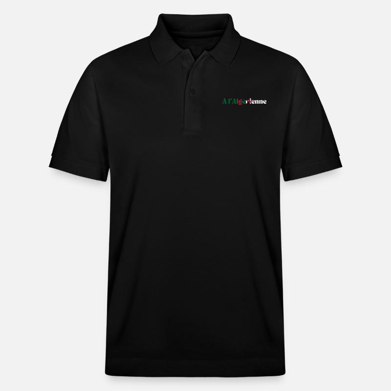 Algerien - Algerien Geschenkidee - Stanley/Stella Unisex Bio-Poloshirt PREPSTER - Schwarz