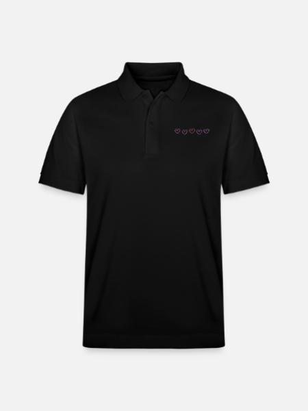 Herzlinie - Stanley/Stella Unisex Bio-Poloshirt PREPSTER - Schwarz