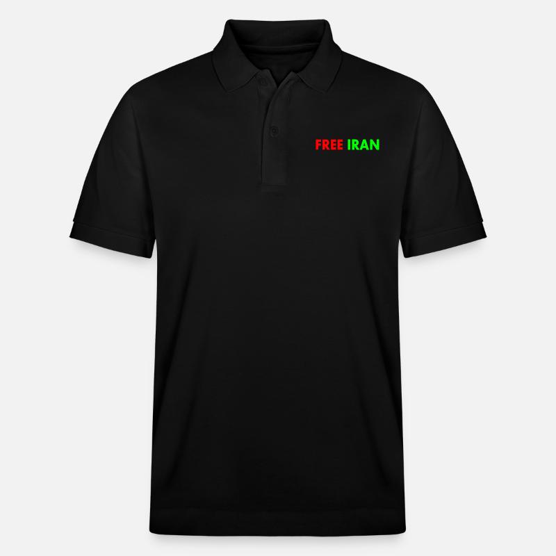 Free iran - Stanley/Stella Unisex Bio-Poloshirt PREPSTER - Schwarz