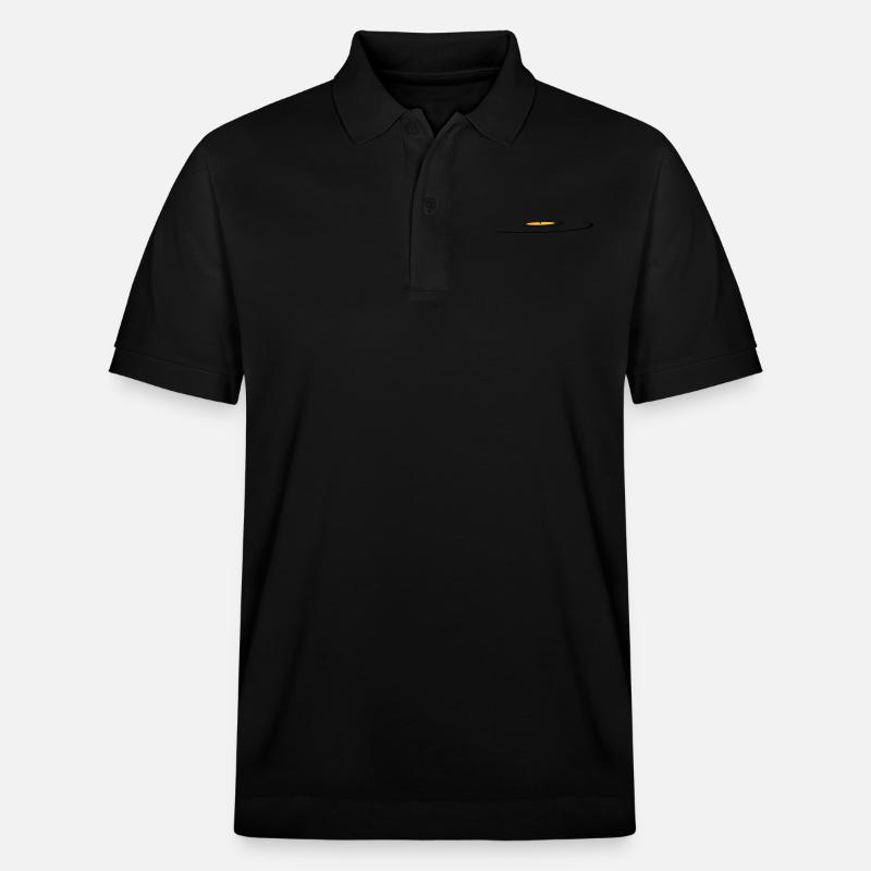 retro, vinyl, old school - Polo PREPSTER bio Stanley/Stella Unisexe - noir