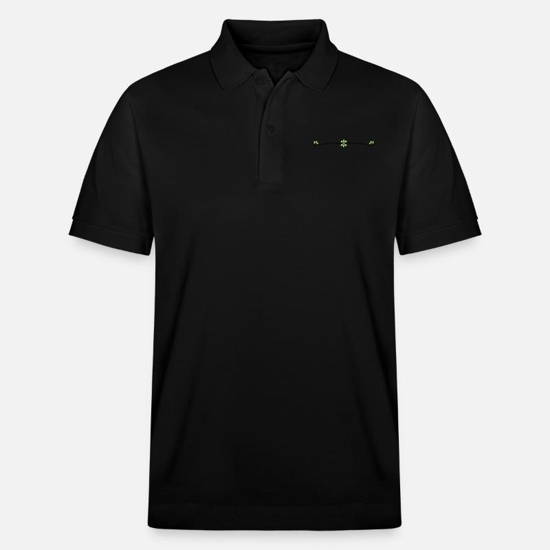 Blumenranke - Stanley/Stella Unisex Bio-Poloshirt PREPSTER - Schwarz