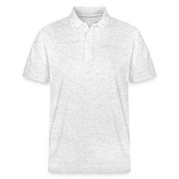 ne faites confiance à personne pour ne citer - Polo PREPSTER bio Stanley/Stella Unisexe - blanc chiné - Devant - Roxy (174cm) & Andy (188cm)