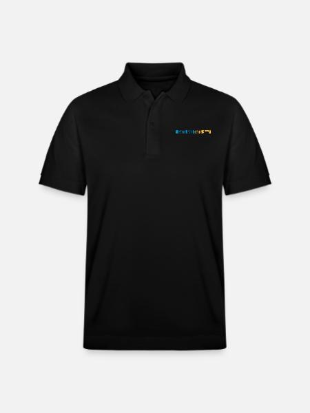 cats and tats quote - Stanley/Stella Unisex Organic Polo Shirt PREPSTER - black