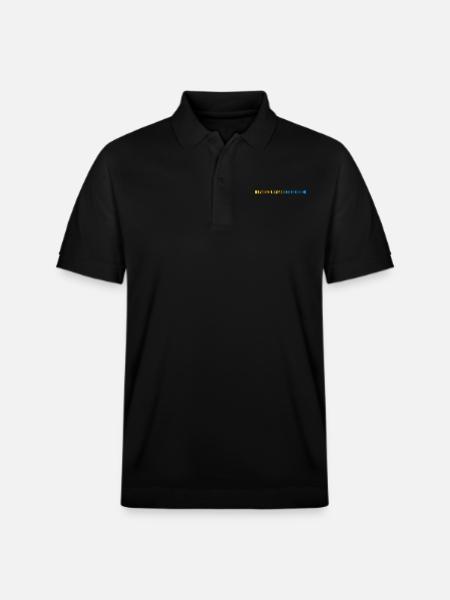 Game Paused line - Stanley/Stella Unisex Organic Polo Shirt PREPSTER - black
