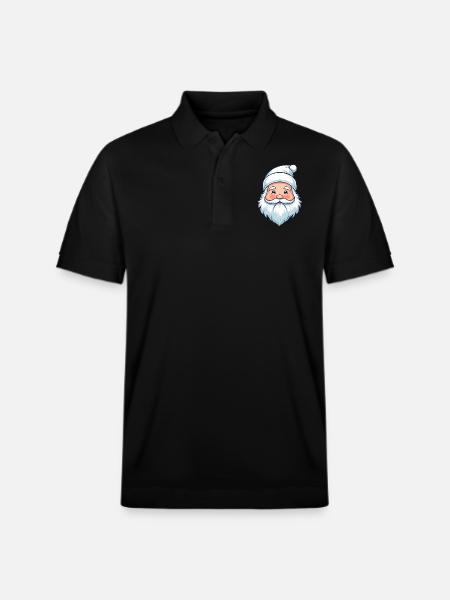 White Christmas Magic - Stanley/Stella Unisex Organic Polo Shirt PREPSTER - black