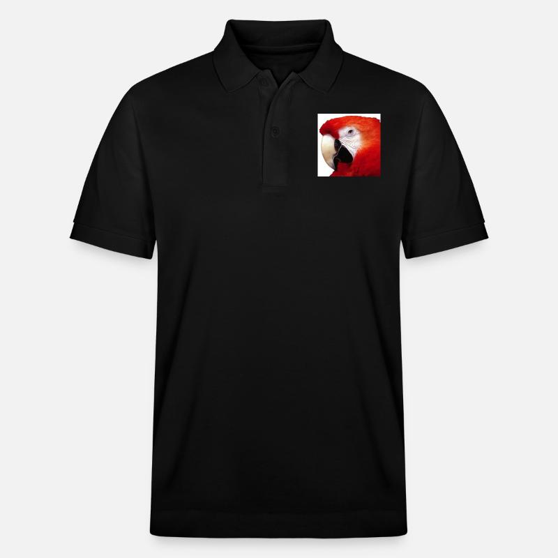 Papagei - Stanley/Stella Unisex Bio-Poloshirt PREPSTER - Schwarz