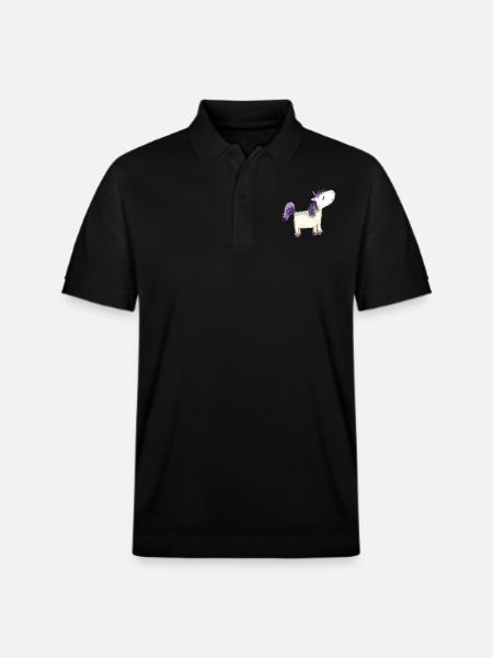 Offended unicorn - Stanley/Stella Unisex Organic Polo Shirt PREPSTER - black