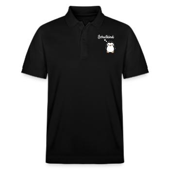 Écolier - scolarisation - Polo PREPSTER bio Stanley/Stella Unisexe - noir - Devant - Roxy (174cm) & Andy (188cm)