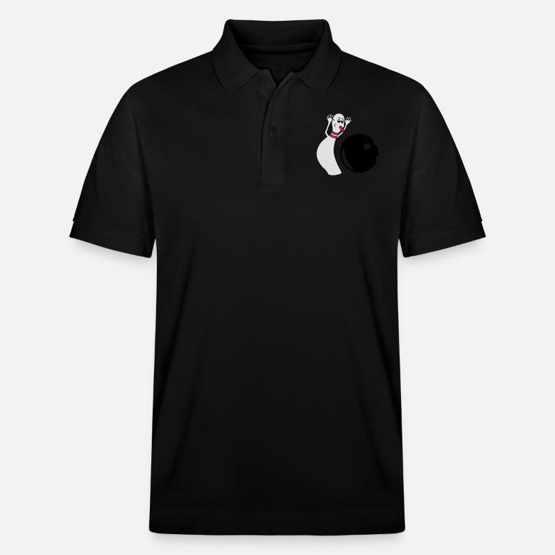 sneaky pin 2 - Polo PREPSTER bio Stanley/Stella Unisexe - noir