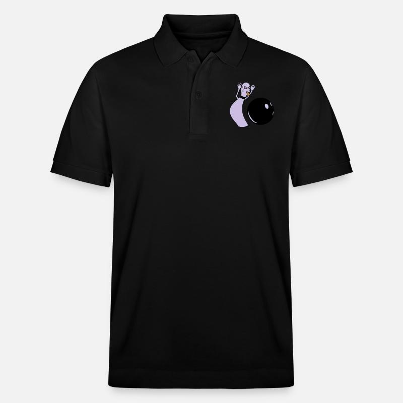 ällabätsch reloaded - Stanley/Stella Unisex Bio-Poloshirt PREPSTER - Schwarz