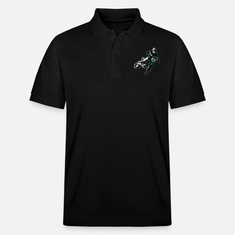MotoCross - Polo PREPSTER bio Stanley/Stella Unisexe - noir