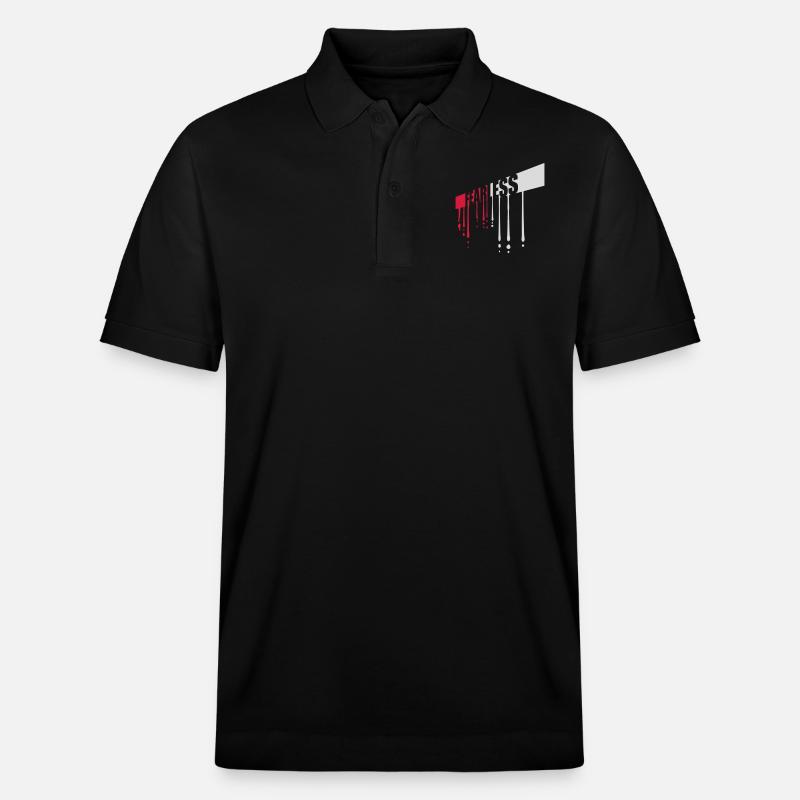 fearless Text Zitat Design - Stanley/Stella Unisex Bio-Poloshirt PREPSTER - Schwarz