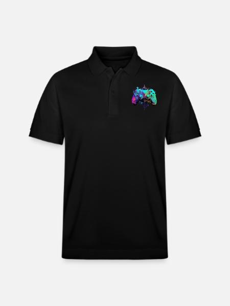 Neon Gaming Controller / Kontroller - Stanley/Stella Unisex Bio-Poloshirt PREPSTER - Schwarz