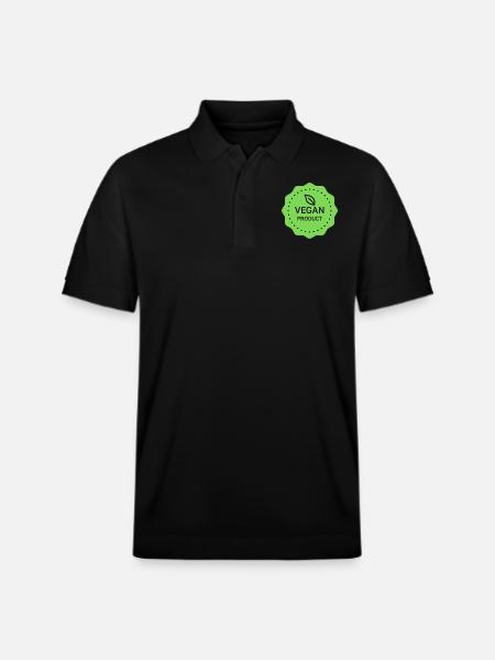 Vegan product - Stanley/Stella Unisex Organic Polo Shirt PREPSTER - black