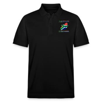 Allez LES BAFANA BAFANA Maillot de Pied - Polo PREPSTER bio Stanley/Stella Unisexe - noir - Devant - Roxy (174cm) & Andy (188cm)