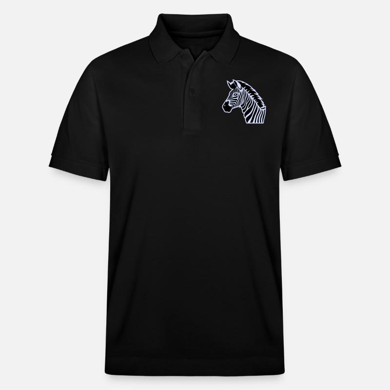zebra - Stanley/Stella Unisex Bio-Poloshirt PREPSTER - Schwarz
