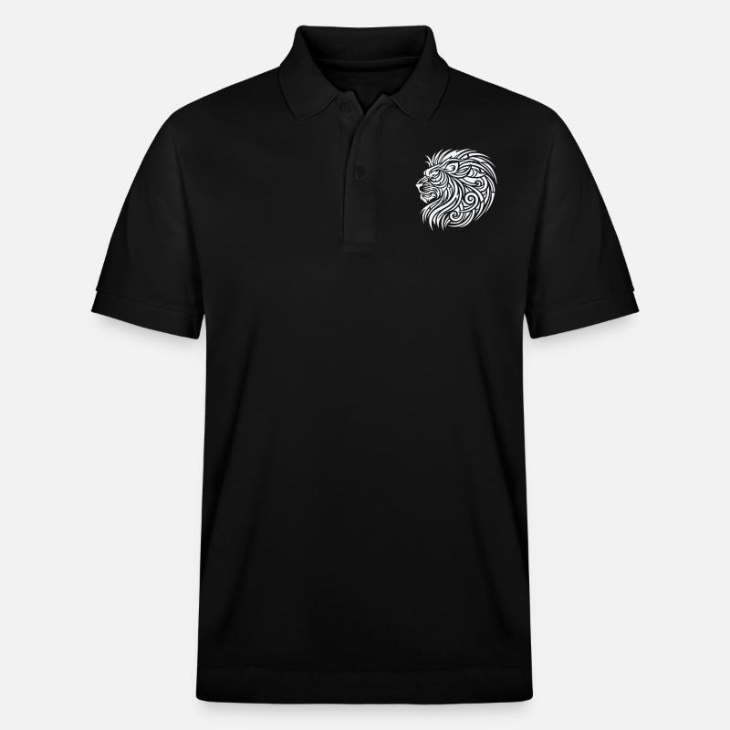 Lion Tribal - Polo PREPSTER bio Stanley/Stella Unisexe - noir