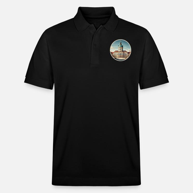 Château de Charlottenburg - Polo PREPSTER bio Stanley/Stella Unisexe - noir