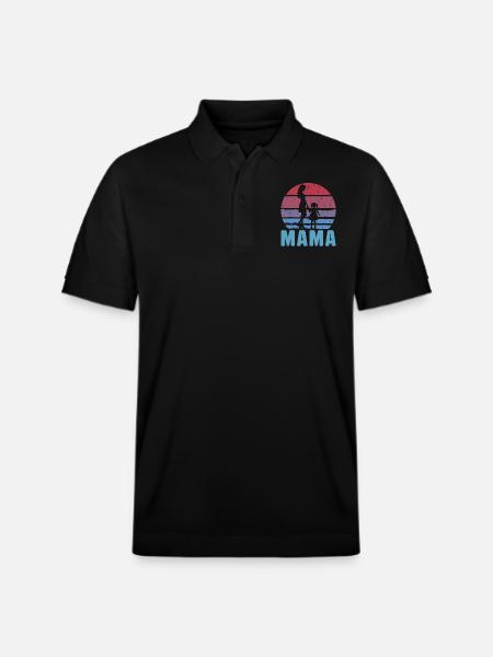 Mama - Stanley/Stella Unisex Organic Polo Shirt PREPSTER - black