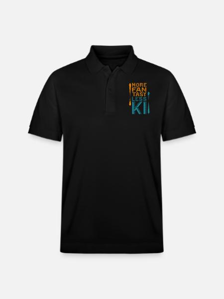 More Fantasy - less KI - Stanley/Stella Unisex Bio-Poloshirt PREPSTER - Schwarz