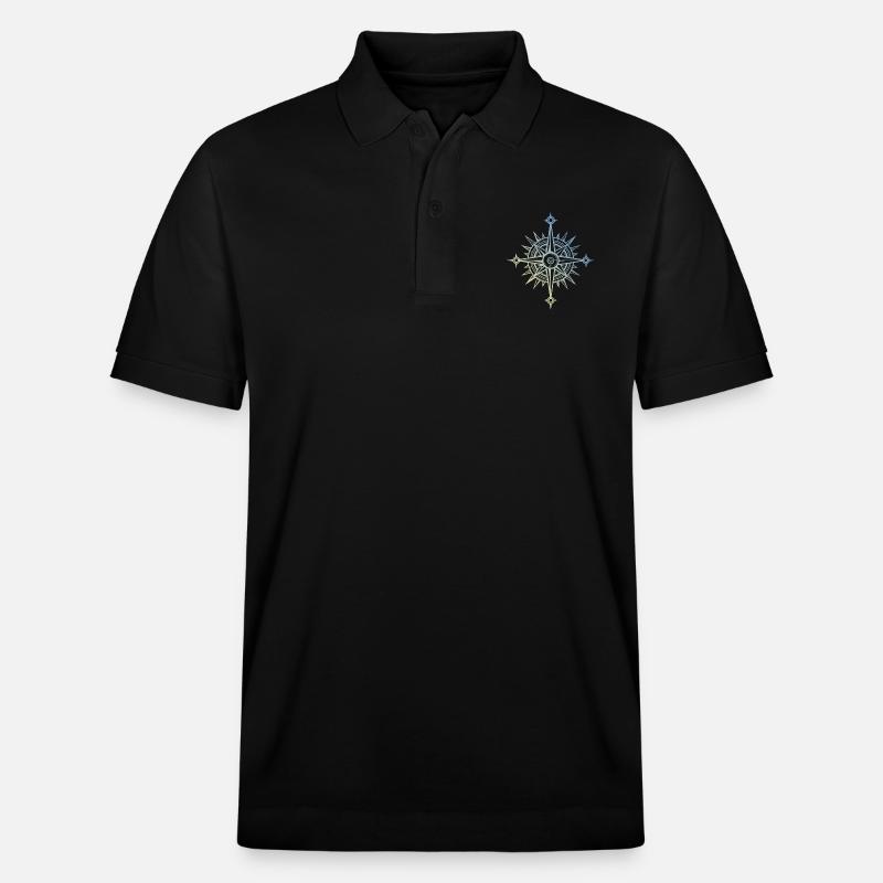 Icône de la boussole - Polo PREPSTER bio Stanley/Stella Unisexe - noir