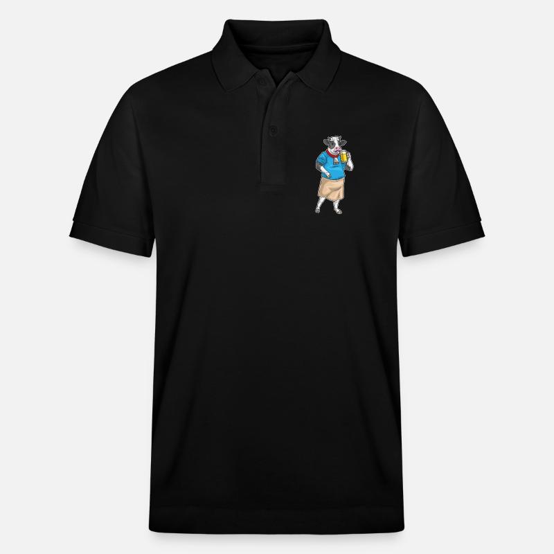 Kuh Bier - Stanley/Stella Unisex Bio-Poloshirt PREPSTER - Schwarz