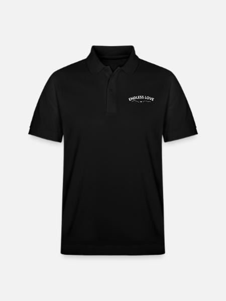 Endless love - Stanley/Stella Unisex Organic Polo Shirt PREPSTER - black