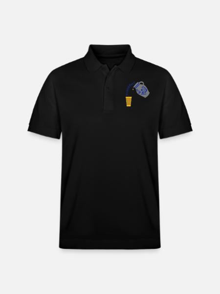 Frankfurt Bembel Gerippte - Stanley/Stella Unisex Bio-Poloshirt PREPSTER - Schwarz