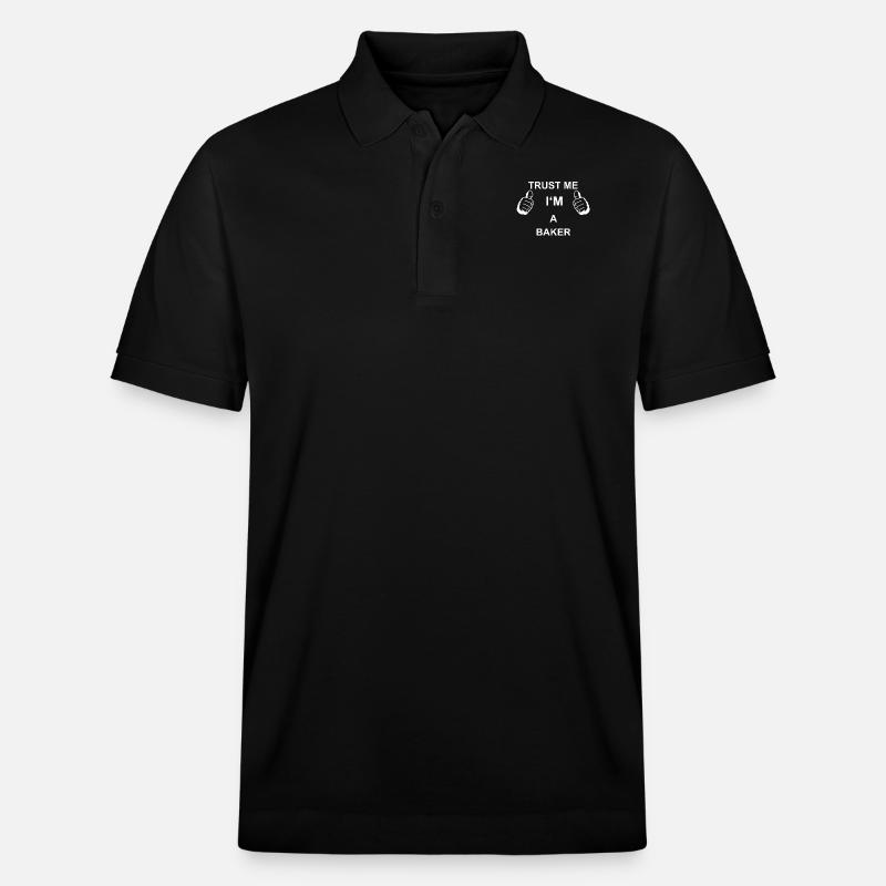 TRUST ME IN BAKER - Polo PREPSTER bio Stanley/Stella Unisexe - noir