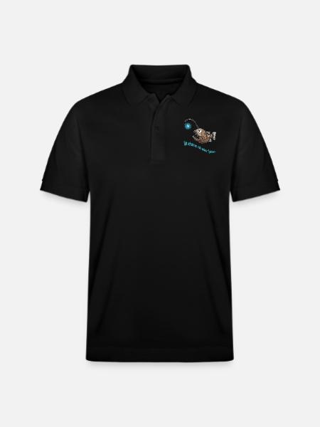 Anglerfisch - Stanley/Stella Unisex Bio-Poloshirt PREPSTER - Schwarz