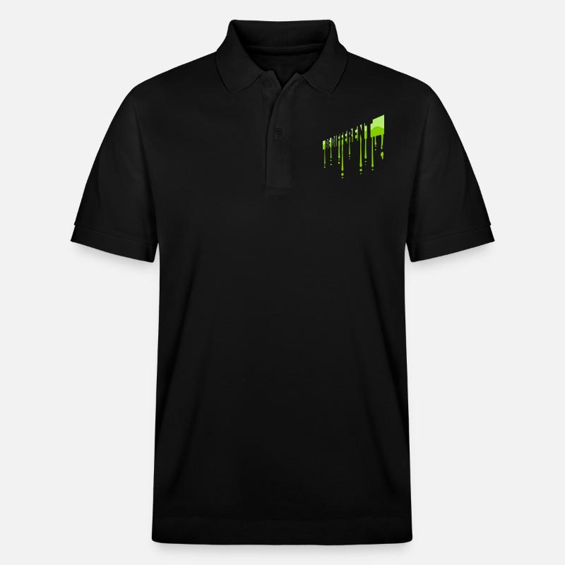 Soyez différent Logo Design - Polo PREPSTER bio Stanley/Stella Unisexe - noir
