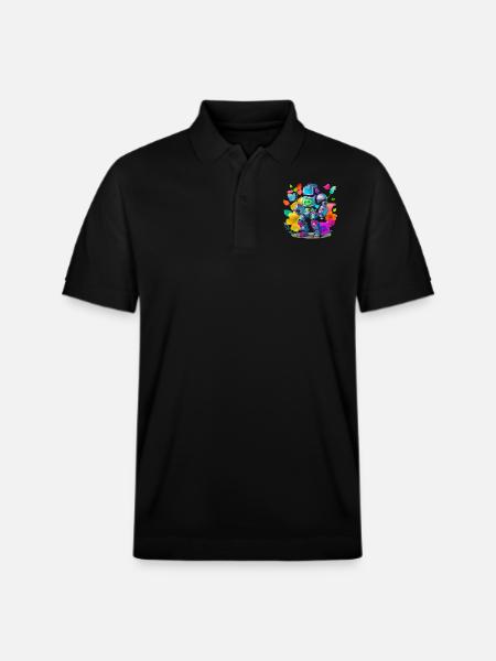 Robot - Stanley/Stella Unisex Bio-Poloshirt PREPSTER - Schwarz