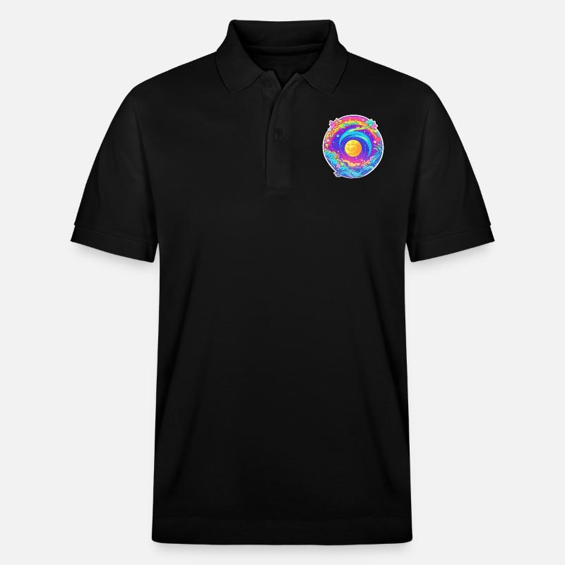 Espace fleurs - Polo PREPSTER bio Stanley/Stella Unisexe - noir