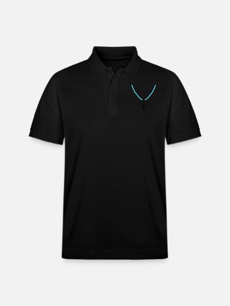 Cross Chain 02 - Stanley/Stella Unisex Organic Polo Shirt PREPSTER - black