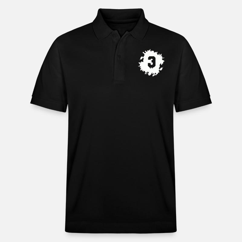 3 gouttes - Polo PREPSTER bio Stanley/Stella Unisexe - noir