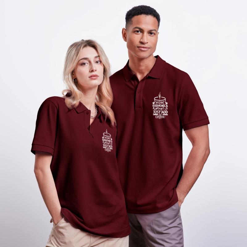 Harmonica Musican Instant Player Just Coffee Stanley/Stella Unisex Bio-Poloshirt PREPSTER