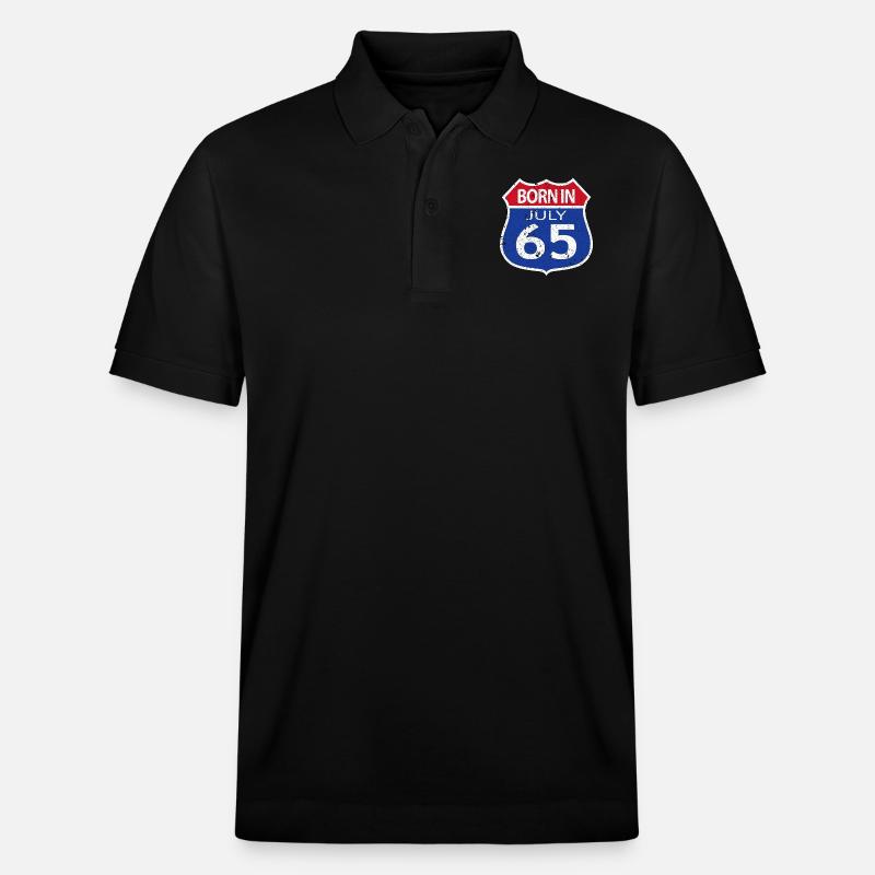 Geboren im Juli 1965 - Stanley/Stella Unisex Bio-Poloshirt PREPSTER - Schwarz
