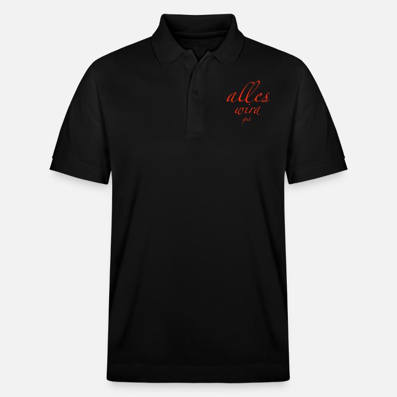 alles wird gut - Stanley/Stella Unisex Bio-Poloshirt PREPSTER - Schwarz